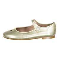 Papanatas Gold Heart Detail Mary Janes
