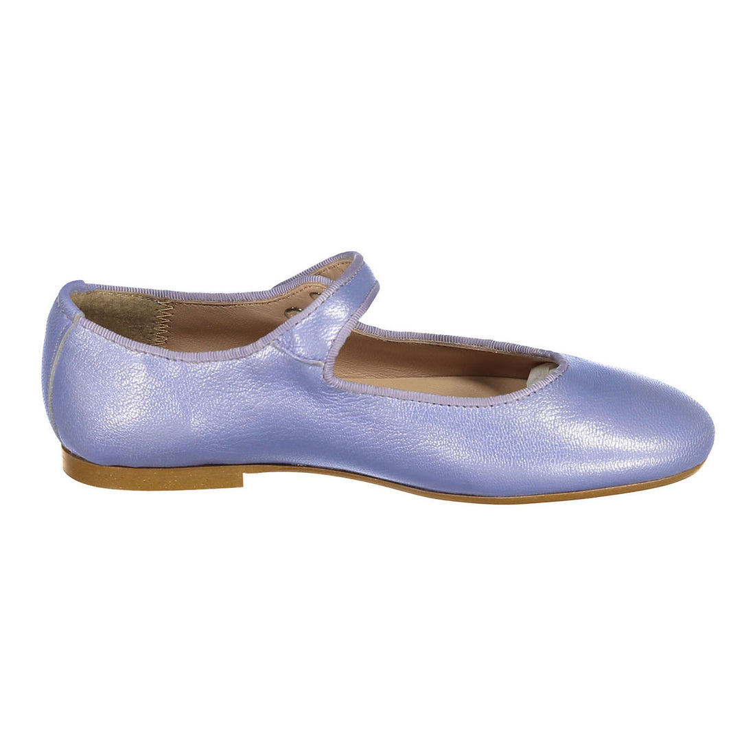 Papanatas Lavender Button Mary Janes