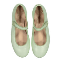 Papanatas Mint Button Mary Janes