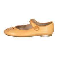 Papanatas Peach Openwork Front Mary Janes