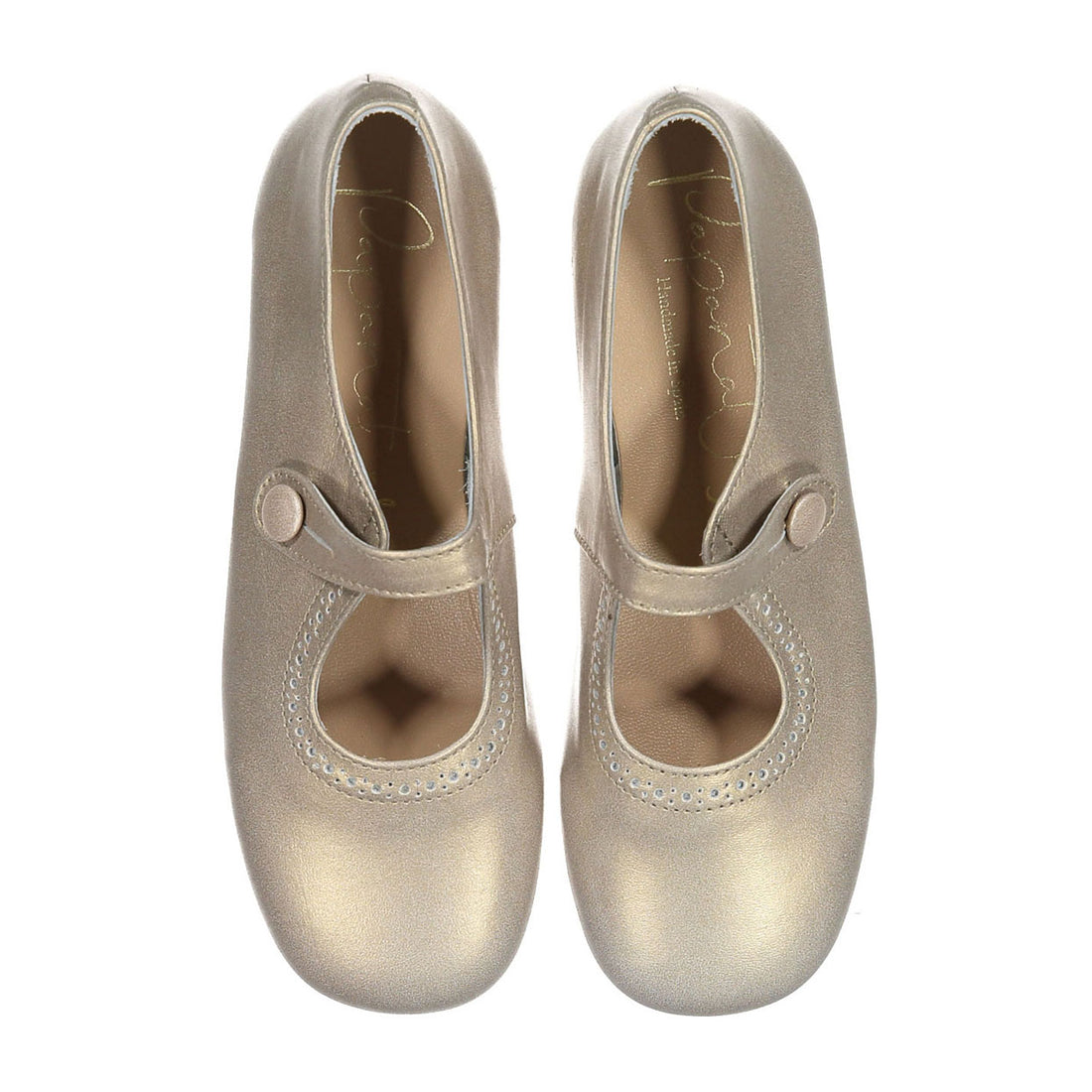 Papanatas Gold Old School Mary Janes