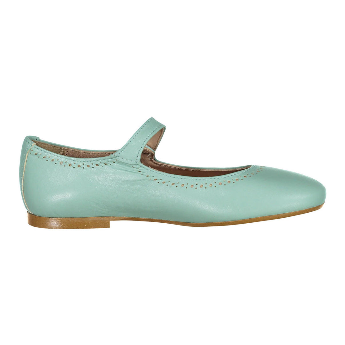 Papanatas Mint Eyelet Mary Janes
