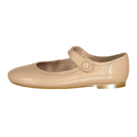 Papanatas Nude Eyelet Mary Janes