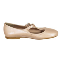 Papanatas Beige T-Strap Flat