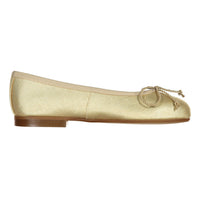 Papanatas Gold Ballet Flat