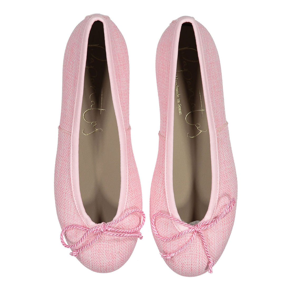 Papanatas Rose Tweed Ballet Flat