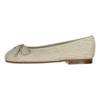 Papanatas Beige Tweed Ballet Flat