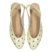 Papanatas Cream Open Back Flat
