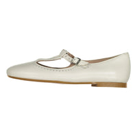 Papanatas Cream T-Strap Flat