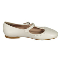 Papanatas Cream T-Strap Flat