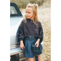 Calla Lili Navy Sweatshirts