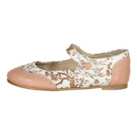 Ladida Shoes Floral Two Toned  Mary Janes