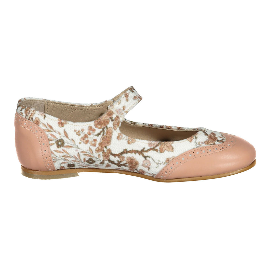 Ladida Shoes Floral Two Toned  Mary Janes