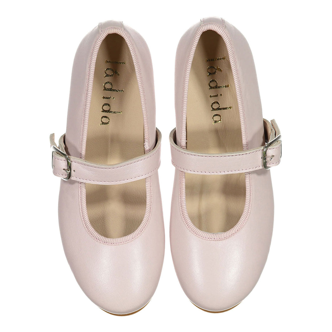 Ladida Shoes Light Pink Buckle Flats