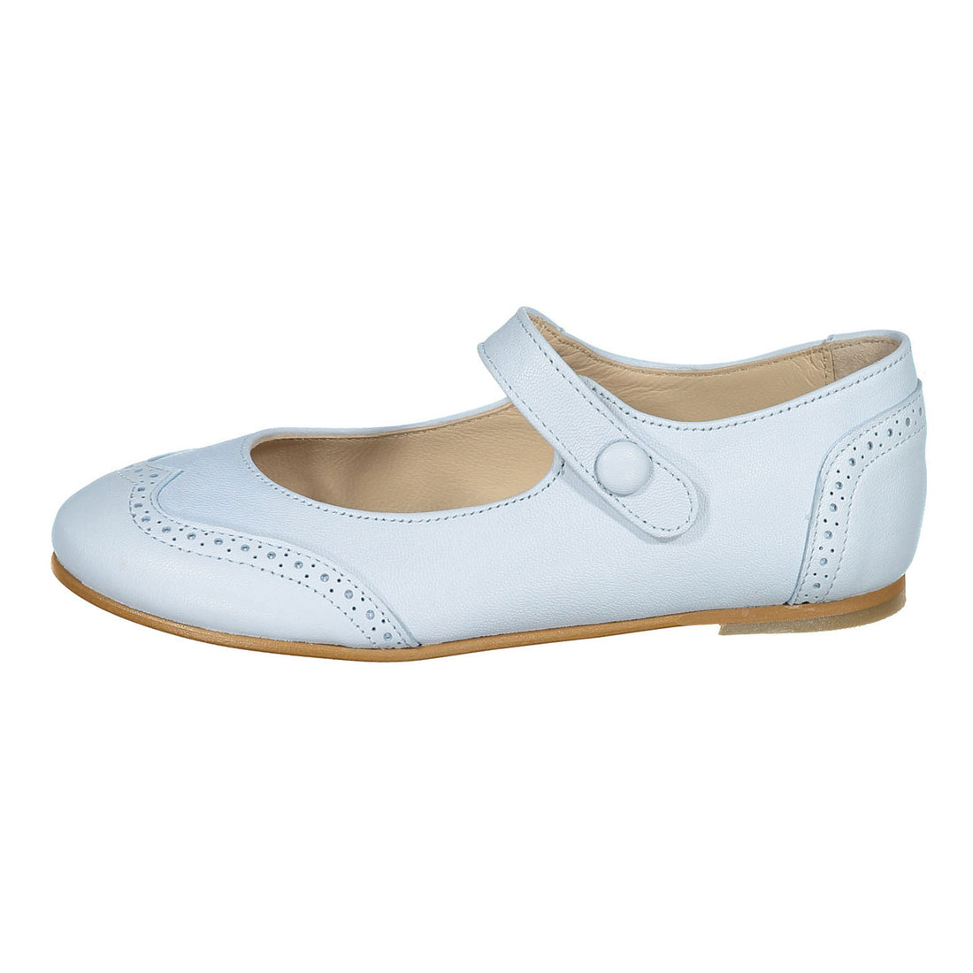 Ladida Shoes Light Blue Wingtip Mary Janes