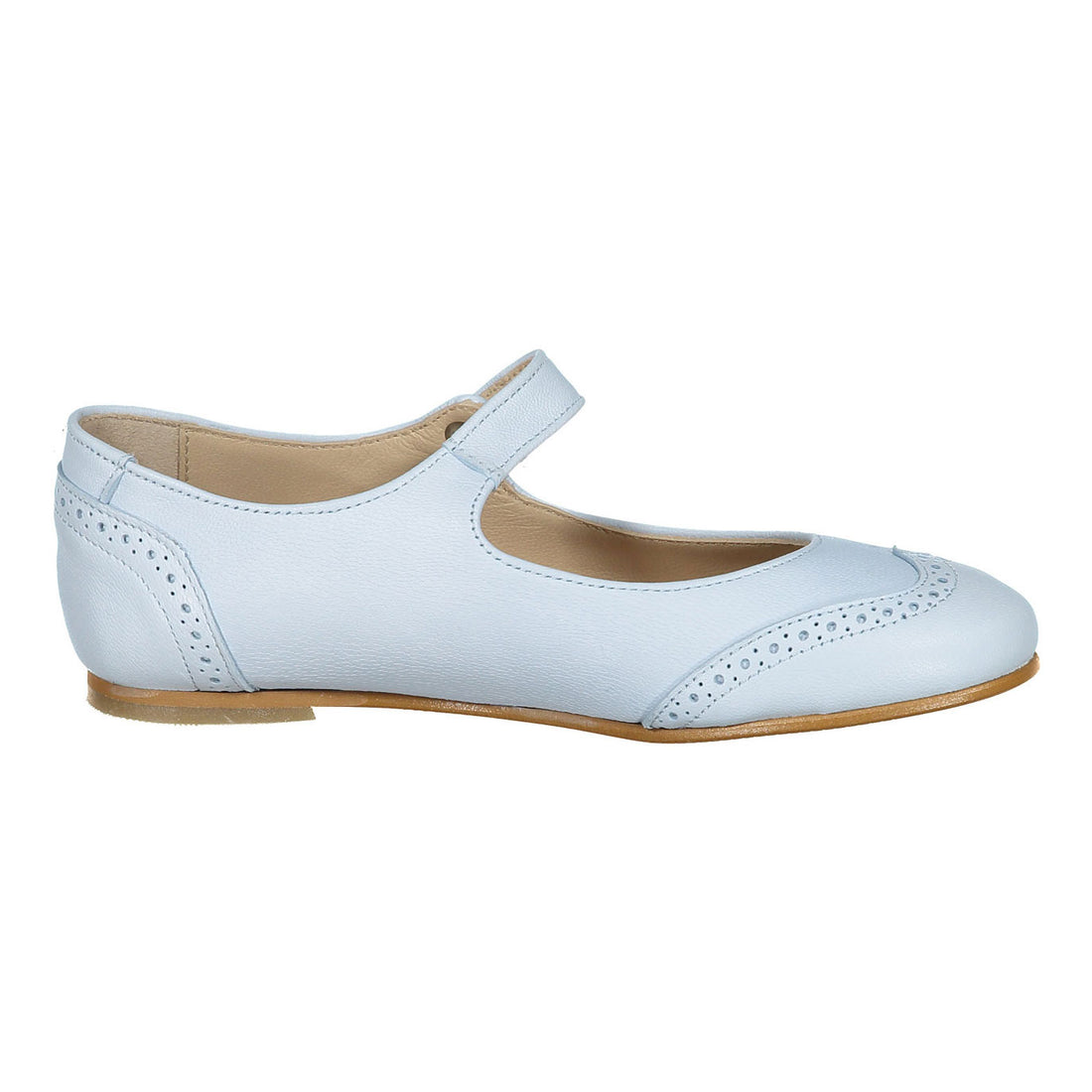 Ladida Shoes Light Blue Wingtip Mary Janes