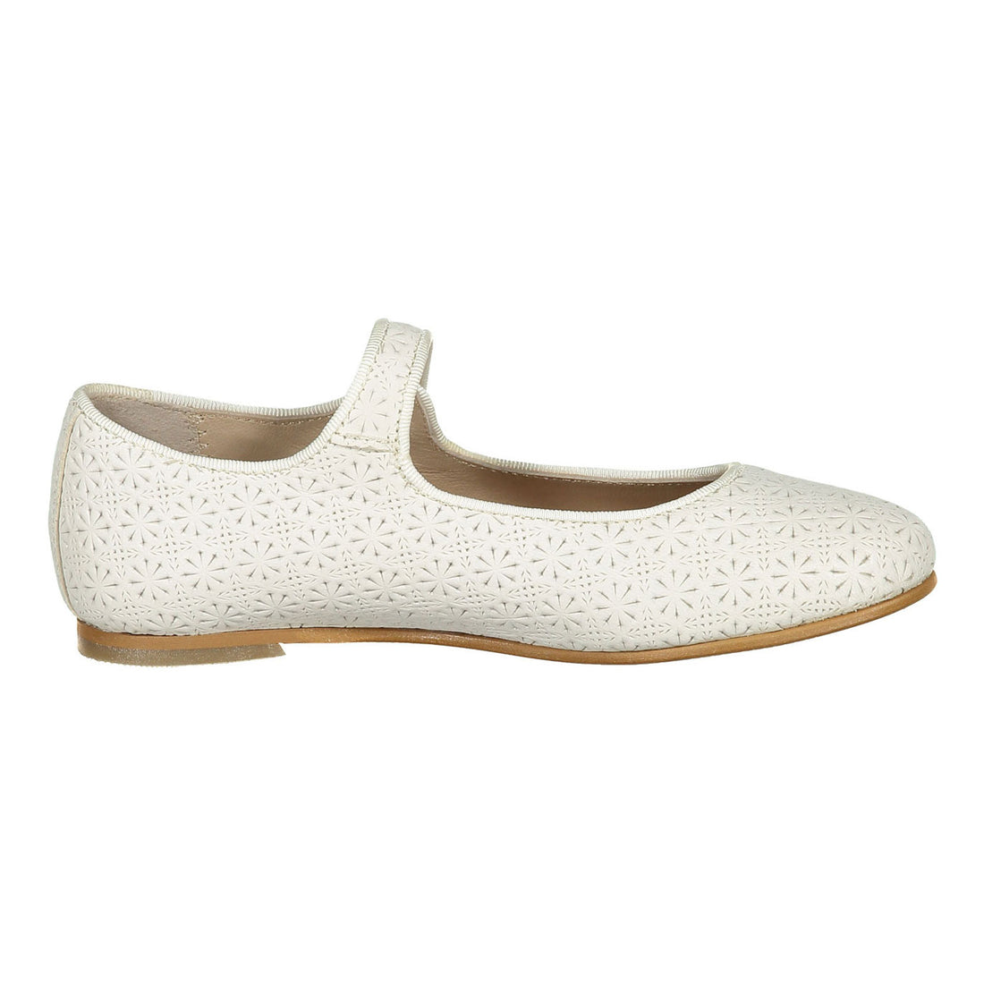 Ladida Shoes Cream Eyelet Mary Janes