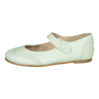 Ladida Shoes Mint Wingtip Mary Janes