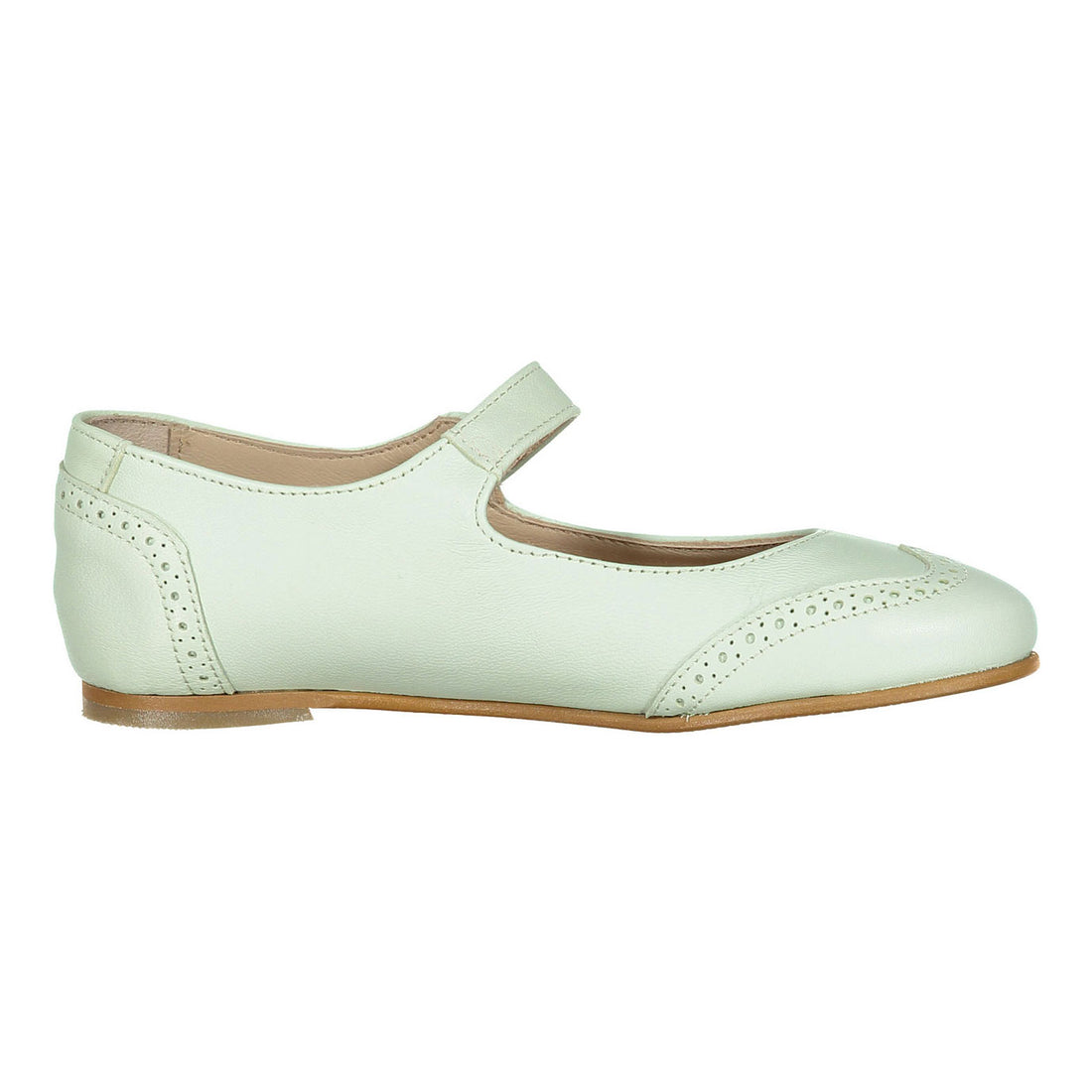 Ladida Shoes Mint Wingtip Mary Janes