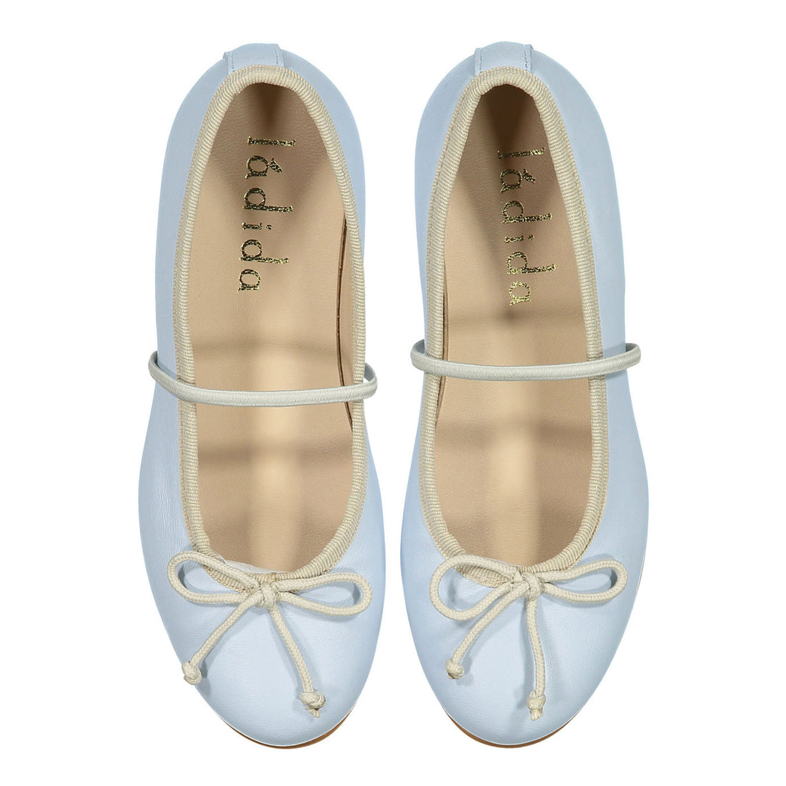 Ladida Shoes Light Blue Strap Ballet Flats