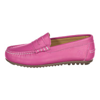 Ladida Shoes Magenta Leather Loafers