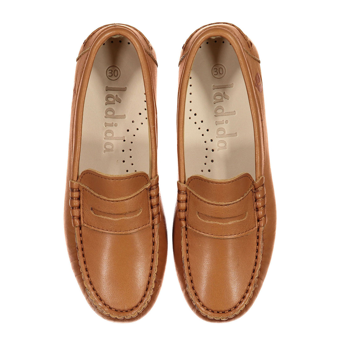 Ladida Shoes Luggage Leather Loafers