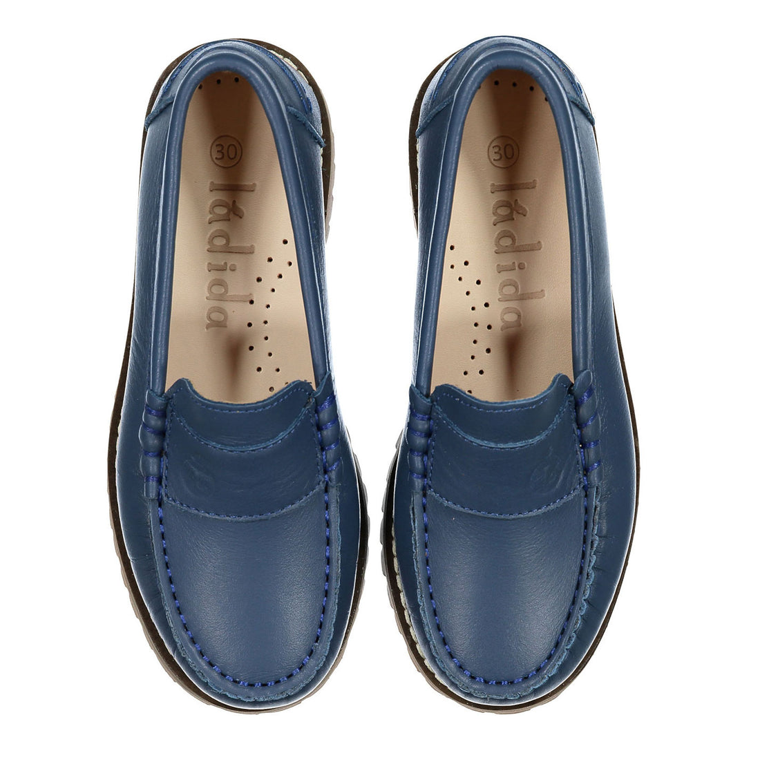 Ladida Shoes Blue Chunky Loafer