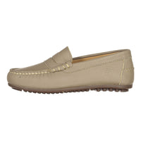 Ladida Shoes Taupe Leather Loafers