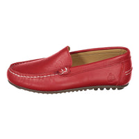 Ladida Shoes Red Heart Embossed  Loafer