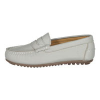 Ladida Shoes Light Grey Leather Loafers