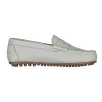 Ladida Shoes Light Grey Leather Loafers
