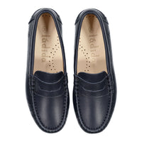 Ladida Shoes Navy Leather Loafers