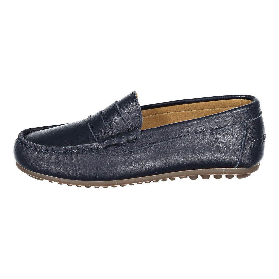 Ladida Shoes Navy Leather Loafers
