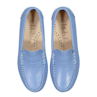 Ladida Shoes Sky Blue Leather Loafers