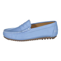Ladida Shoes Sky Blue Leather Loafers