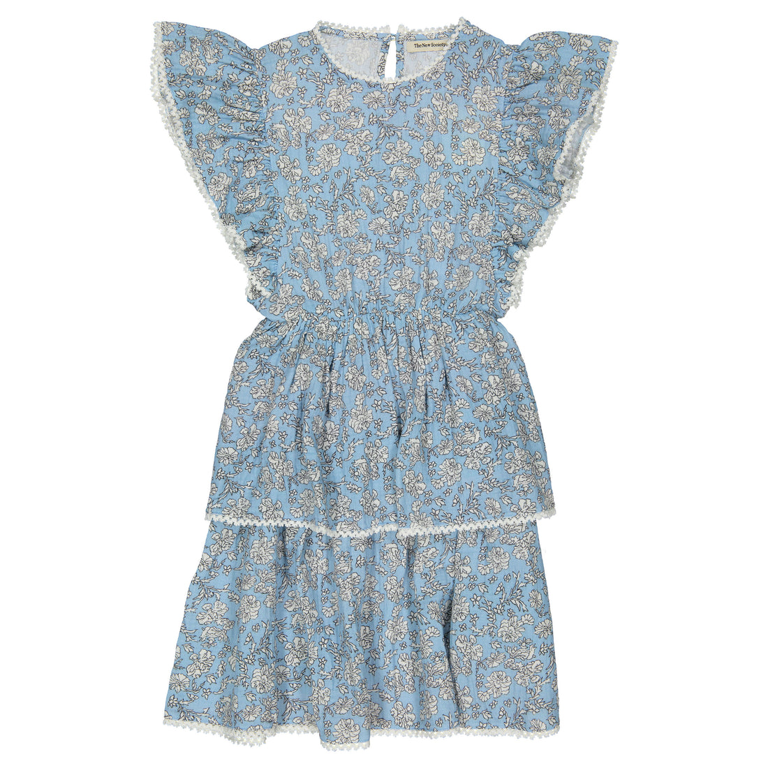 The New Society Peony Powder Blue Print Melina Special Dress