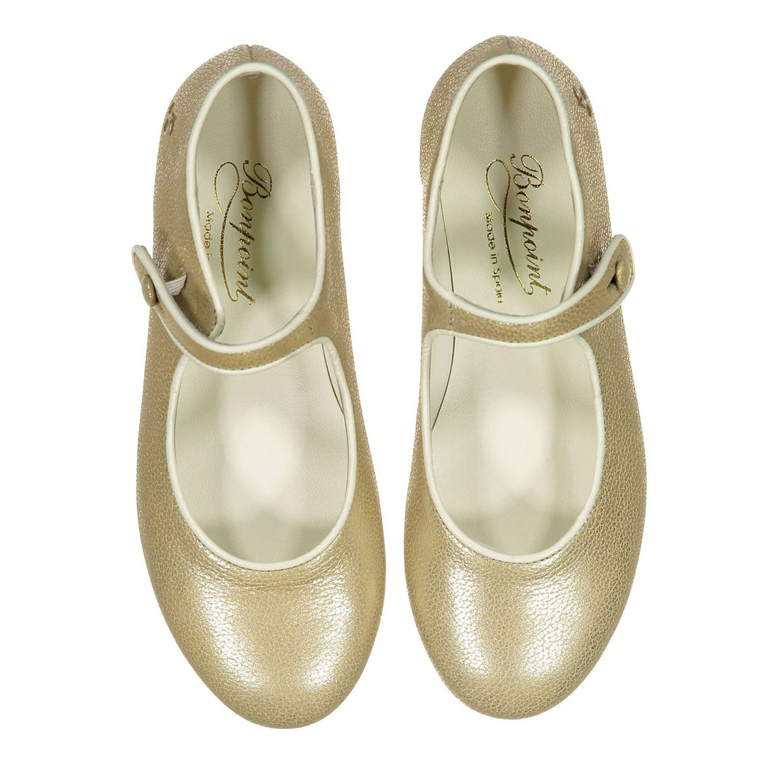 Bonpoint Gold Ella Mary Janes