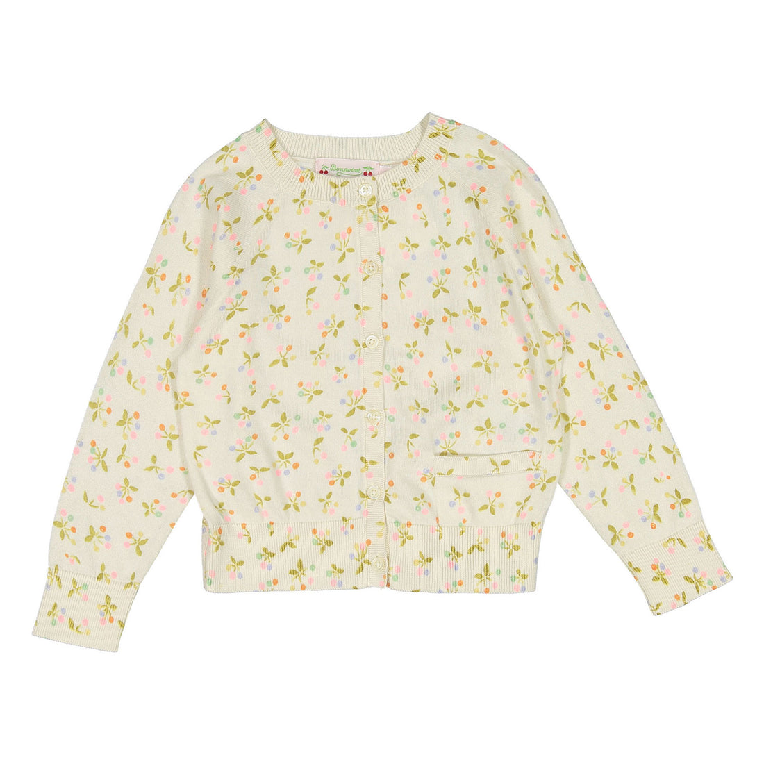 Bonpoint Pink Print Enoha Cardigan