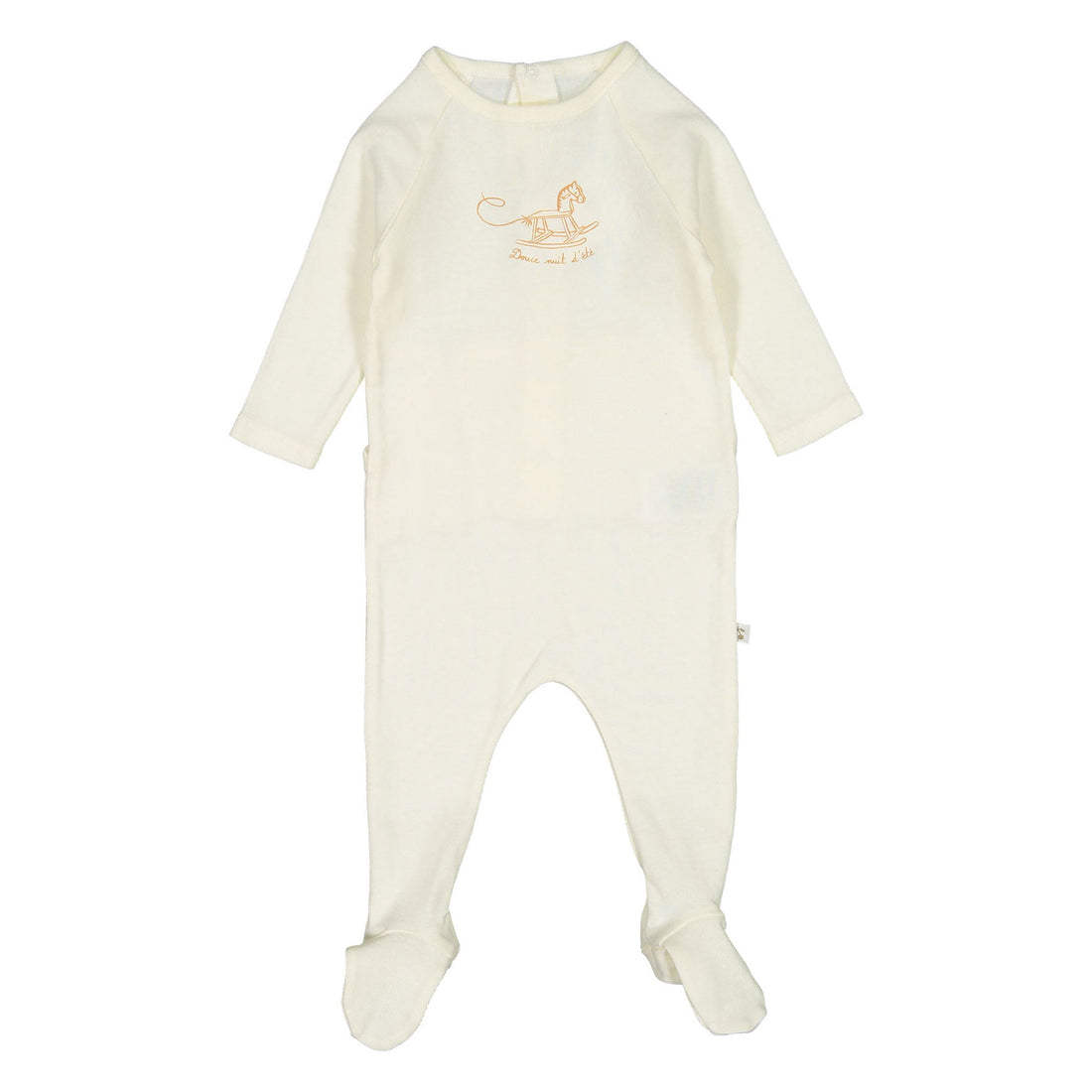 Bonpoint White Tif Baby Footie