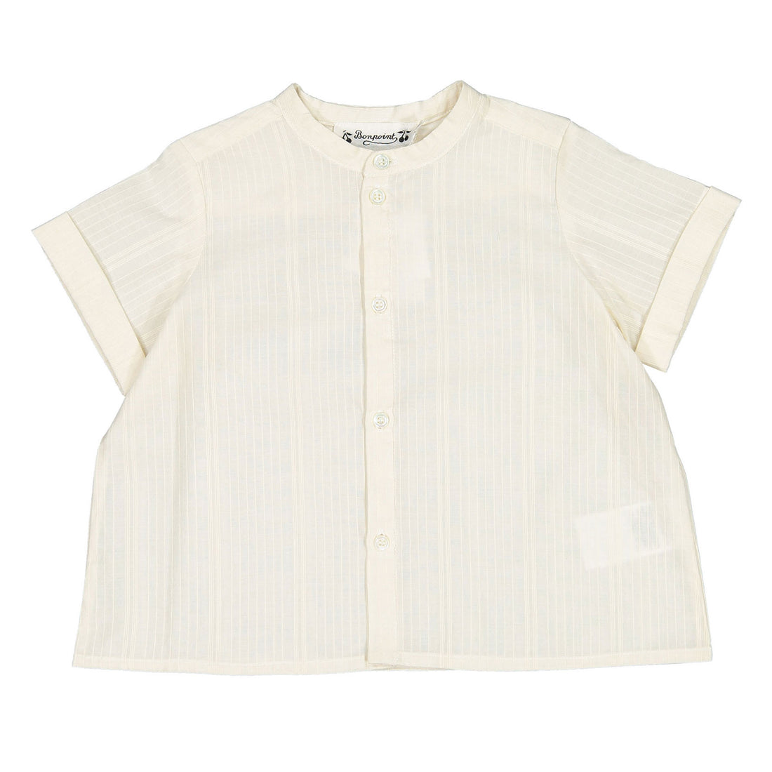 Bonpoint White Calum Baby Shirt