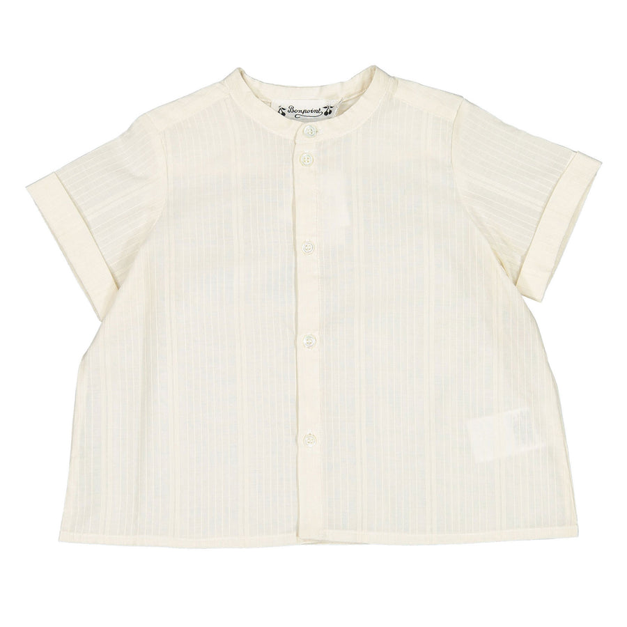 Bonpoint White Calum Baby Shirt