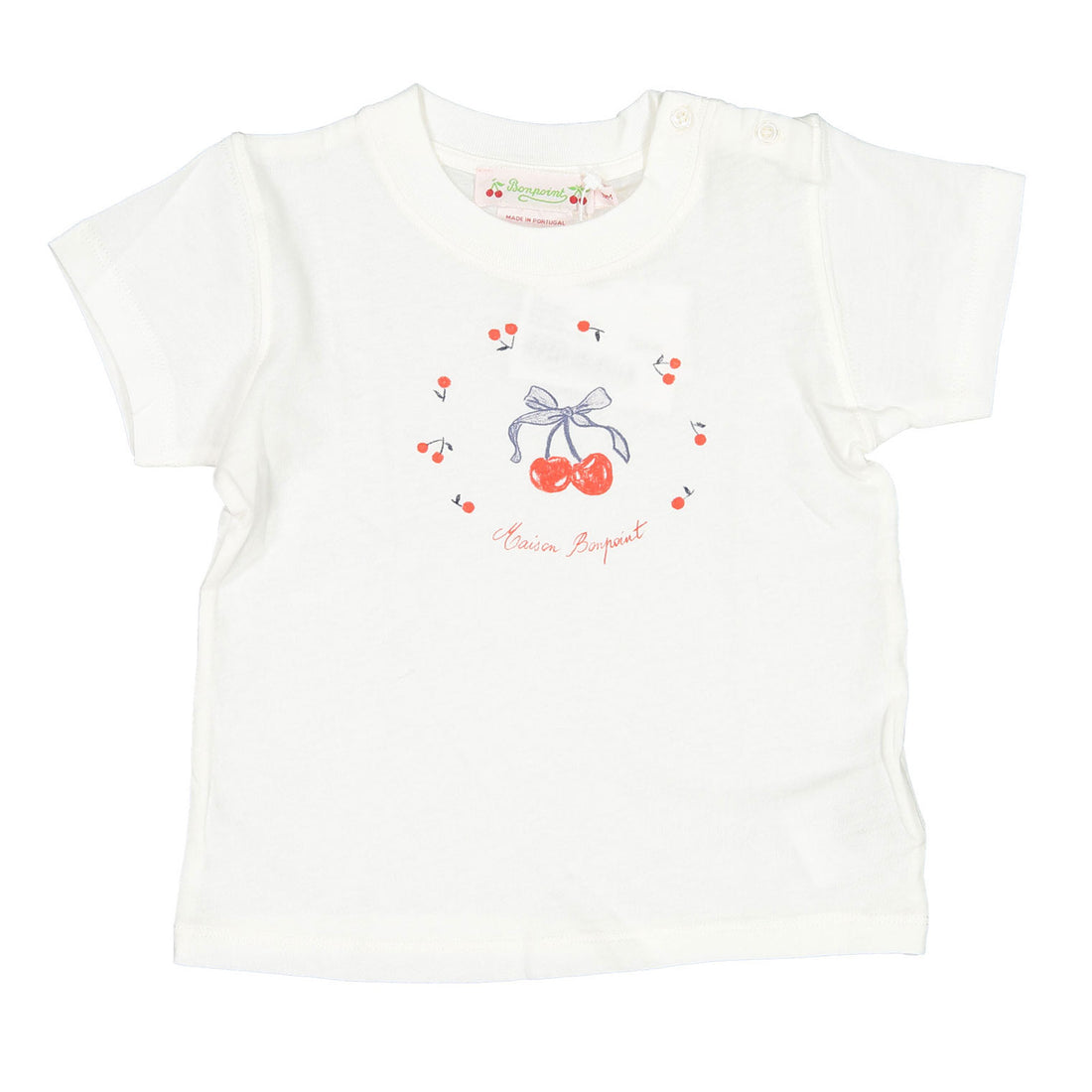 Bonpoint Milk White Dom Baby T-Shirt