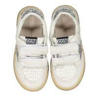 Golden Goose White/Silver Ballstar Strap Sneaker