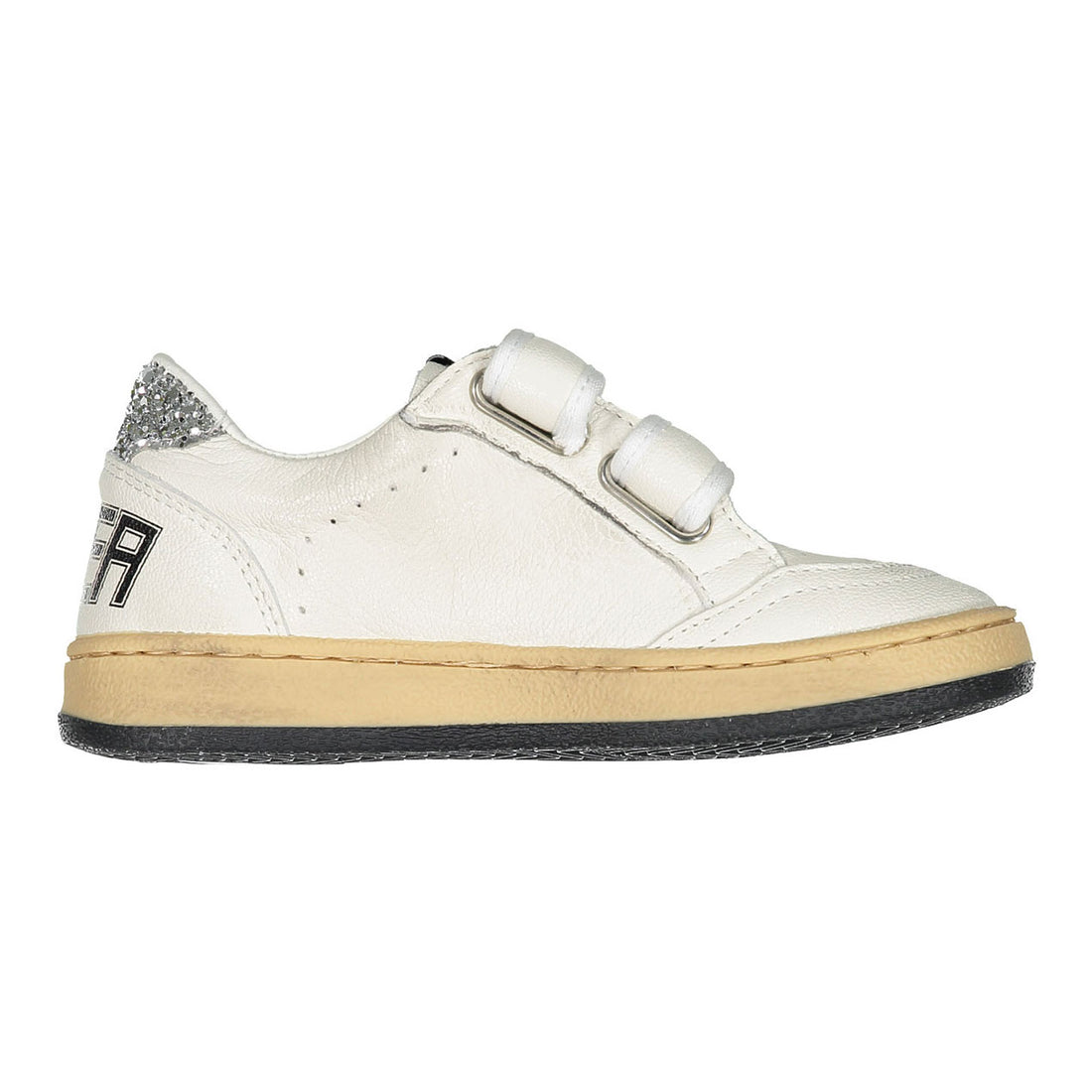 Golden Goose White/Silver Ballstar Strap Sneaker