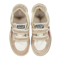 Golden Goose White/Red/Pink Ballstar Strap Sneaker