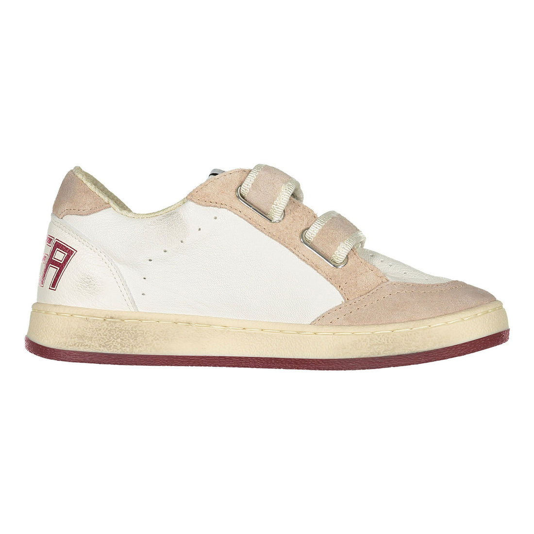 Golden Goose White/Red/Pink Ballstar Strap Sneaker