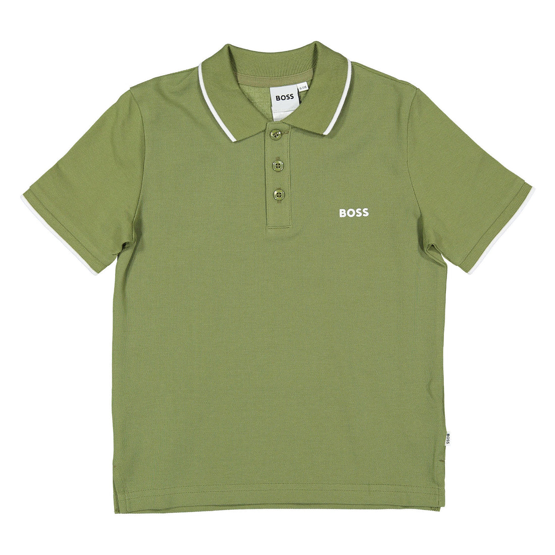 Hugo Boss Dark Green Short Sleeves Polo