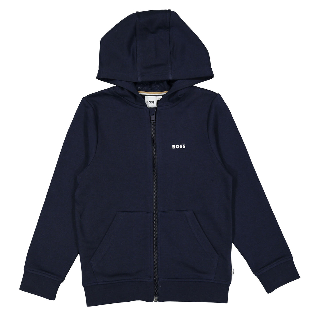 Hugo Boss Navy Classic Zip-Up Hoodie