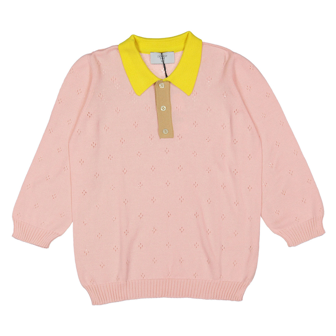 Paade Mode Pink Lemonade Knit Polo Shirt