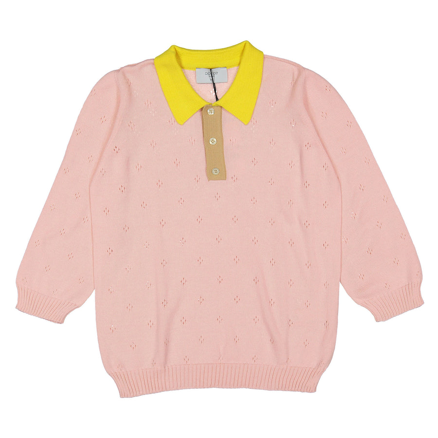 Paade Mode Pink Lemonade Knit Polo Shirt